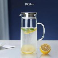 1L/1.2L/1.5Lnordic Minimalist High Borosilicate Heat-Resistant Glass Pitcher Heat Cold Resistant Water Kettle With Filter
