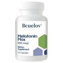 Bcuelov Melatonin Max 60mg Capsules, Sleep Support, Drug-Free, 120 Capsules 120 capsules