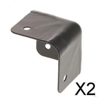 2x Black Metal Corners for Front /DJ Speaker Cabinets