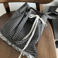 Back To School Retro Polka Dot Heart Commuter Canvas Tote Bag, Large Capacity Suitable For University Students, Handbag, Shoulder Bag
