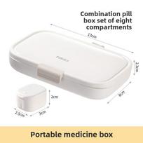 Portable Mini Storage Box for Household Medicine Boxes, Large-capacity 7-day Morning, Noon and Evening Pill Boxes balta