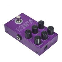 Digital Delay Pedal with 9 Effects Knob Control Guitar Pedal 6.35mm Input Output Metal Case DC9V Type C Power Supply black