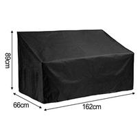 Waterproof Cover Garden Bench Covers Garden Furniture Cover Breathable Design Compact Storage Option For 2 Seater black