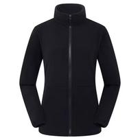 Women's Fleece Hiking Thermal Jackets Outdoor Sports Climbing Trekking Camping Windbreaker Male Warm Coats S black