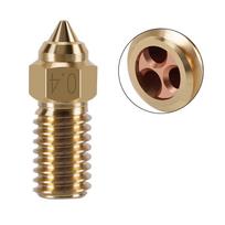 Elegoo Neptune 4/4 Pro High Flow Brass Nozzle - Hardened Steel, High Temp & Wear Resistant Print Head Neptune 4 Brass CHT Clone Nozzle 0.6mm