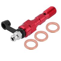 Motorcycle M10*1.25mm Brake Caliper Screw Banjo   Bleed Nipple Washers Dust   Blue
