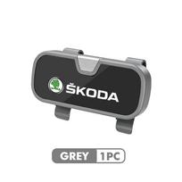 For Skoda Car Visor Sunglasses Glasses Case Glasses Holder Clip Box Kamiq MK3 Roomster Rapid Kodiaq Karoq Fabia Enyaq gjbx97