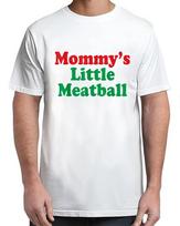 Mommy's Little Meatball Graphic T-shirt XL gray