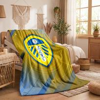 Leeds United Theme Fleece Blanket Cozy Soft Plush Blanket For Bedroom Couch Travel 75x90cm