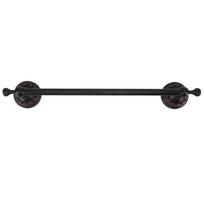Towel Bar Copper Retro Space Saving 40CM Multifunctional Tilt Proof Single Towel Rack for Bathroom Accessories