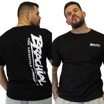 Lengvas Brachial sporto salės fitneso tendencijų prekės ženklo T-and vaikiškas marškinėlis medvilninis su grafiniu piešiniu vyrams moterims vasaros gatvės apranga 4XL black