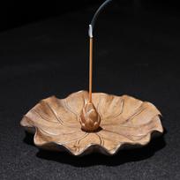Ceramics Lotus Tabletop Incense Base Sleep Aid Lotus Incense Stick  For Household Aroma Style-F