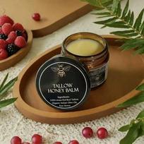 Tallow Honey Balm Body Moisturizer Cream, Deep Hydration Repair, Natural Ingredients for Dry Skin, Soothing & Non-Greasy, 200g Family Size