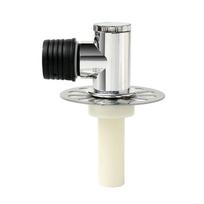 Odor-blocking washing machine drain trap (2-hole T-type) drain net gray