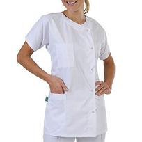 Moterų slaugytojos darbo drabužiai Baltas medicininis drabužis Uniformos Komplektas Uniformes Clinicos Darbo drabužiai Kosmetologės Slaugos kostiumai XS（old） white