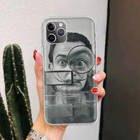 Salvador Dali Art For iPhone 17 Air 16 15 14 Plus 13 Mini 12 11 Pro Max Phone Case 16E 7 Print 8 SE Fundas Cover Soft Coque 16 1 iPhone 13 Mini gray
