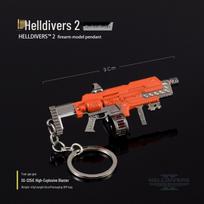 Helldivers 2 Kareivis R-36 Breacher Metalinis Modelis Raktų Pakabukas black