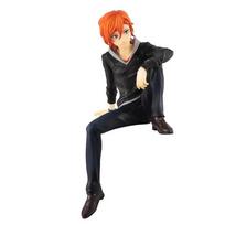 FuRyu Bungo Stray Dogs 12cm Dazai Osamu Noodles Press Figure Japanese Cartoon Figurines Collection Cute Perfect Toys black