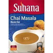 Suhana Authentic Chai Masala Tea Spice Blend 50 g Box Pack of 4 Aromatic Indian Masala Chai Mix for Milk Tea Daily Brew blue