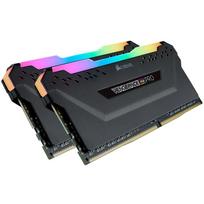 CORSAIR VENGEANCE RGB PRO DDR4 Memory 16GB (8GB x 2) 3200MHz, AMD EXPO & Intel XMP compatible, CL16, for Desktop PCs, Black CMW16GX4M2Z3200C16