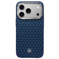 Mėlynas „Benks Magnetic Armor Grid Edge X9“ kevlaro dėklas su metaliniu rėmeliu (C.K.FL.AP.BE.X073), skirtas iPhone 18 Pro Max / iPhone 17 Pro Max