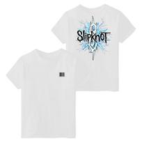 Simple White Slipknot Band T-Shirt 100% Cotton Graphic Tee Men Women Summer Streetwear Top 5XL įvairiaspalvis