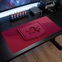 Aston Villa Football Print Large Mouse Pad, Anti-Slip Extended Gaming Desk Mat for Office Home 30cmx60cm（11.8x23.6inch）