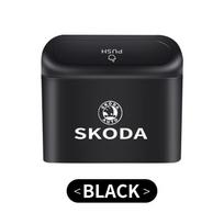 Car Interior Trash Bin Miscellaneous Storage Box For Skoda Octavia MK2 MK 2 3 A5 A7 A8 Fabia Karoq Superb Rapid Kamiq Scala knzh54