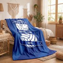 Birmingham City Theme Fleece Blanket Cozy Soft Plush Blanket For Bedroom Couch Travel 75x90cm
