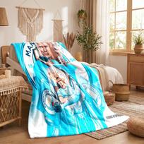 Erling Haaland Theme Fleece Blanket Cozy Soft Plush Blanket For Bedroom Couch Travel 75x90cm