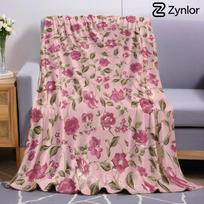 Lavender Rose Floral Ultra Soft Sherpa Fleece Blanket Fluffy Warm Halloween Cozy Throw for Sofa Couch Bedroom Gift All season 75x90cm