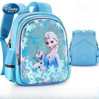 Disney Frozen Princess Elsa Children's Schoolbags, Multi-color Optional Cute Schoolbags, Elementary School Boys and Girls Kindergarten Schoolbags 32*26*14