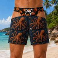 Men's Novelty Summer Surfing Beach Shorts for Pool and Vacation L juoda