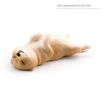 Figurine Sleeping Dog Model Bulldog Simulated Sleeping Posture Bulldog  Table Decor style 9