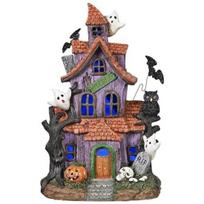 Valery Madelyn Halloween decoration figurine haunted house various LED lights height 22cm tabletop entrance