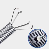 Flexible Steel Wire Hair Clog Remover 4 Claw Design Drain Cleaner Stick  Bathroom Tub 0.6m(23.62in)