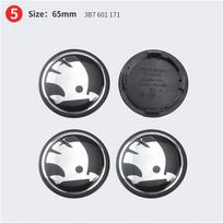 4 vnt. 56 mm 65 mm 75 mm 5JA601151A 1J0601171 3B7601171 Automobilio ratlankio centrinės dalies dangtelio ženklelis emblema Skoda Fabia Superb Rapid Yeti