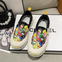 Fashion 2024 Printing Sneakers Women Shoes Woman Tennis Canvas Shoes Female Casual  Ladies Sport Shoes Platform Sneaker Women 42 geltona
