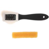 2Pcs/Set Useful Suede Shoe Brush Cleaning Brush And Rubber Shoes Eraser white