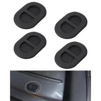 4 vnt. Grindų panelių išleidimo kamštukai Guminiai ovalūs kamštukai Jeep Wrangler JK JL 2014-2023 black