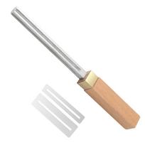 Stygų galų apdailos dildė Gitara Stygų karūnavimo dildė su stygų apsauga Stygų galų apvalinimo įrankis gitarai, ukulelei, bosui 1 gray