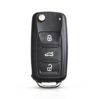 Modified Remote Key Shell for VW Volkswagen Jetta Eos Golf Mk6 Caddy Tiguan Beetle Polo Passat Seat Skoda Octavia~2489 gray