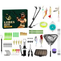 Advent Calendar Fishing Christmas Countdown, Fishing Tackle Advent Calendar For Fish Adult Men Teen Boys 24-Day Countdown 24pcs One Size žalia