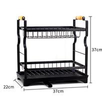 Abay Double-Layer Dish Drying Rack black