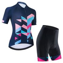 2026 Summer Bicycle Cycling Suit Women's Short-sleeved Strap Suit Road Bike Cycling Shirt XS black