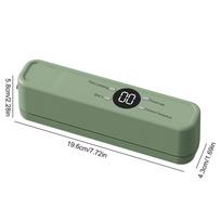 Vacuum Sealer Automatic Cordless Air Sealing System Food Saver Vacuum Sealer for Whole Grains Dried Fruit Bread Meat Seafood žalia