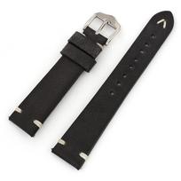 Vintage Leather Watch Strap 20mm 22mm 24mm Cowhide Handmade Stitching Watch Band for Seiko Smartwatch Wristband Watch Accessory 20mm white