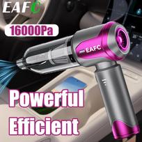 EAFC 16KPa Powerful Suction Car Vacuum Brushless Wireless Car Vacuum Handheld Vacuum Cleaner, Multifunctional Home & Car Dual Use