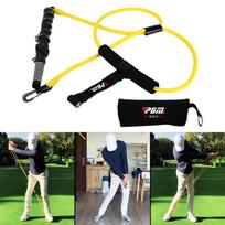 Exerciser Resistance Bands Golf Swing Training Aid Guide Tool - Sports black