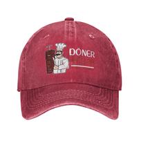 Vintage Doner Kebab Durum Shop Skewer Baseball Caps Unisex Women Distressed Washed Snapback Cap Foodie Outdoor Summer Gift Caps Hat Adjustable